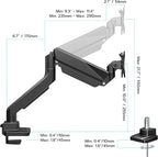 ARES WING Ultrawide Single Monitor Arm, Heavy Duty Monitor Mount - Image 2