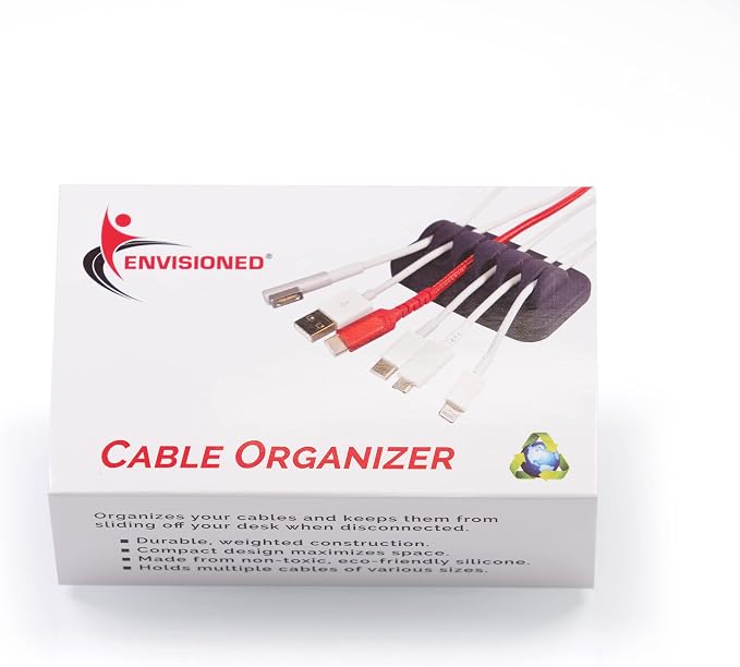 ENVISIONED Desktop Cable Organizer, Eco-Friendly Silicone, No Bad Smell - Image 5
