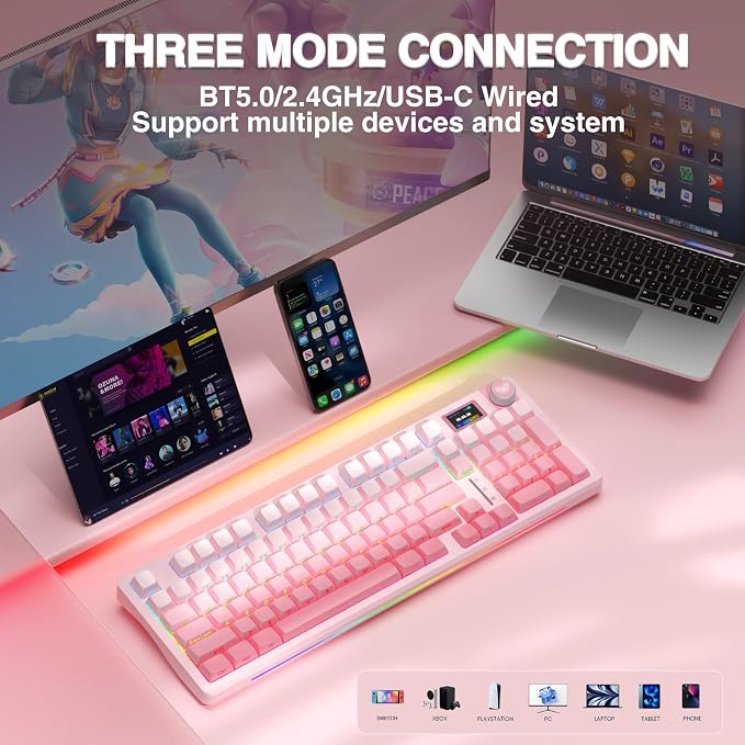 AULA S98 Pro Wireless Mechanical Keyboard - Image 4