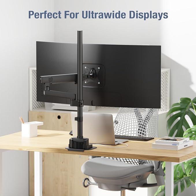 AVLT Single 40 Inch Monitor Arm Pole Top Mount - Image 7