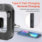 Smartphone Video Rig with Light + Tripod, Handheld LED Ring Light Selfie Light - Image 6