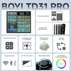 BOYI TD31Pro Gaming Keyboard, Mini Mechanical Numpad, BT5.0/2.4G/Type-C - Image 2