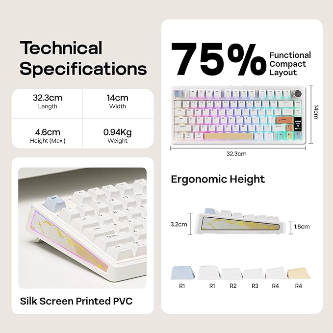 EPOMAKER TH80 V2 PRO Wireless Gaming Keyboard - Image 9
