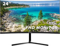 CRUA 24" Curved Monitor, FHD 100HZ, 99% sRGB Color Gamut Computer Monitors by CRUA