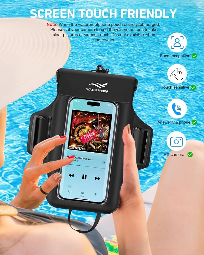 2-in-1 Underwater Waterproof Phone Pouch &Phone Armband - Image 6