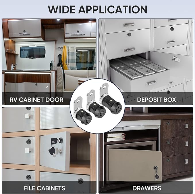 PTEROMY 5 Pack Cabinet Lock - Image 7