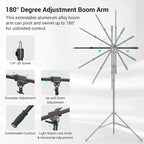 SmallRig Aluminum Light Stand 110"/9.2ft/280cm, Adjustable Photography - Image 6