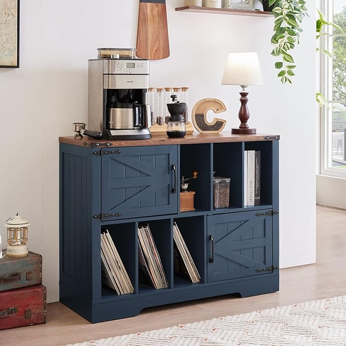 Large Record Player Stand with Vinyl Storage Up to 450 Albums, 39 Inch - Image 8