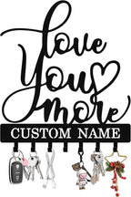 Personalized Key Holder Wall Mount, Custom Metal Key Rack Key Holder by Syneiro