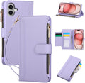 Compatible with iPhone 16 Wallet Phone Case-PU Leather Magnetic Flip Cover with by KYFSJPT