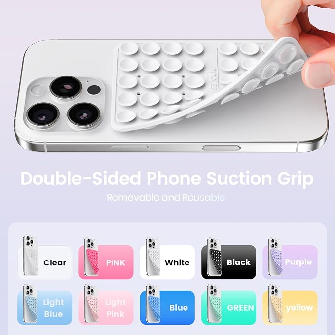 Klearlook Silicone Suction Cup Phone Case Mount Double Sided, Silicon Sticky - Image 4