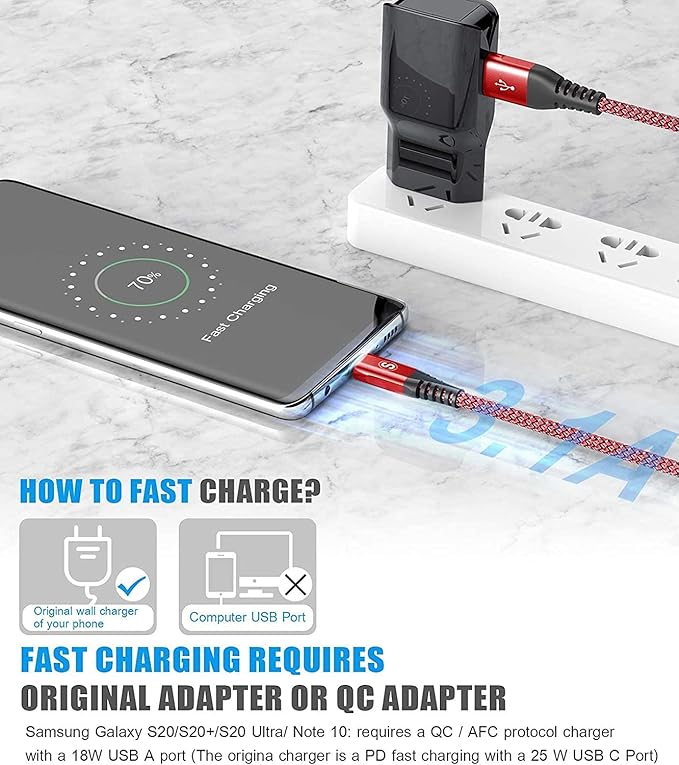 USB Type C Charger Cable, Power Charging Cable - Image 3
