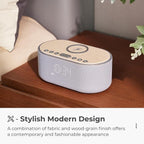 uscce Alarm Clock Bluetooth FM Radio: 10W Stereo Sound Speaker - Image 7