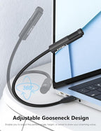 MillSO USB Microphone for Laptop Gooseneck Portable Mini USB Computer - Image 2