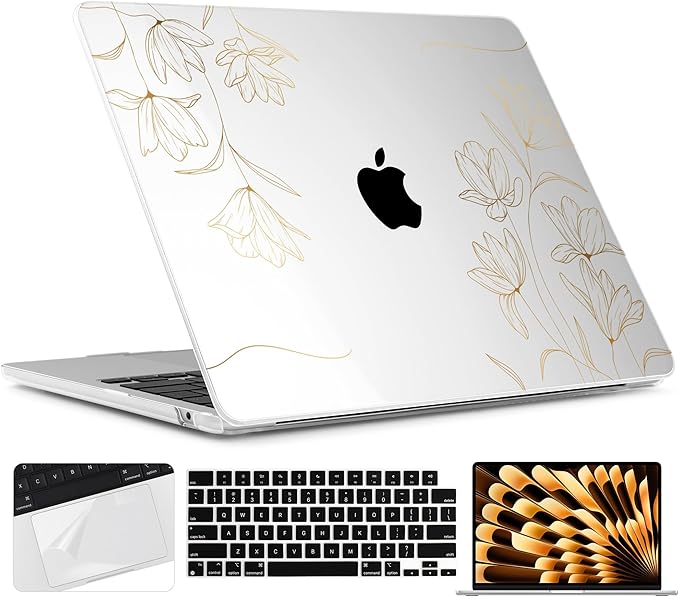 TWOLSKOO Compatible with M4 MacBook Air 15 inch Case 2025-2023 Released Model by TWOLSKOO