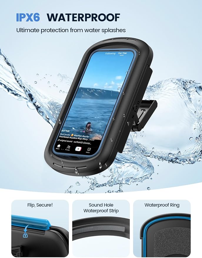 Lamicall Shower Phone Case Holder Waterproof - Image 3