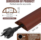Floor Cord Cover Cavity 0.8"x0.37" Self Adhesive Cord Hider, 10FT Low Profile - Image 2