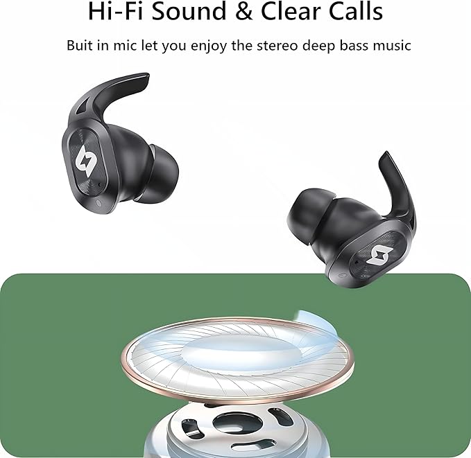 Wireless Earbuds Bluetooth Earbuds Wireless Charging Case Waterproof Headphones - Image 4