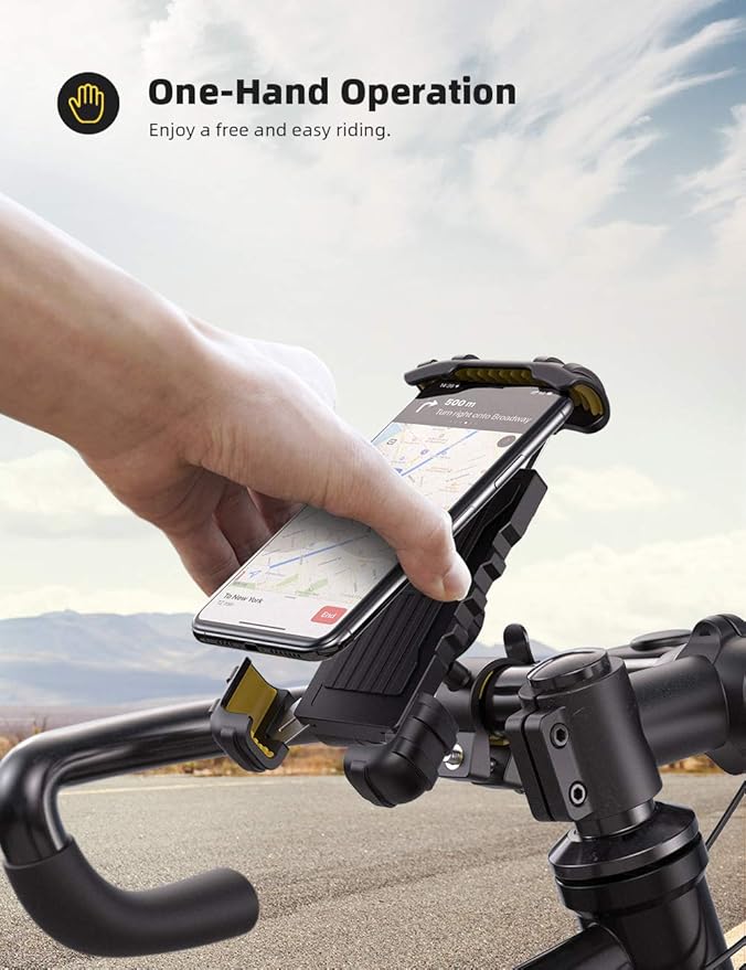 Lamicall Bike Phone Holder, Motorcycle Phone Mount - Image 2