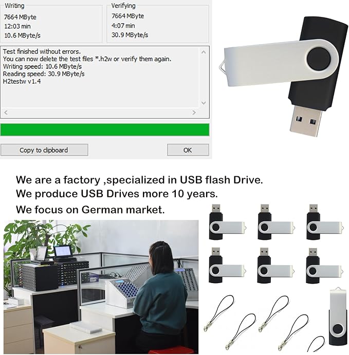 lcwamy 8GB Flash Drives 50 Pack USB Drives Bulk USB Flash Drive 50 Pack Thumb - Image 3