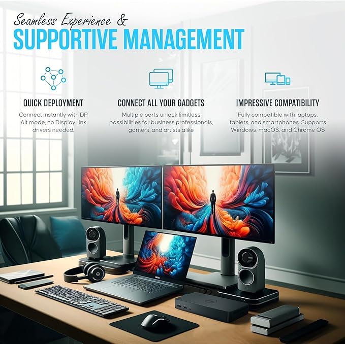 WD22TB4 Dell Thunderbolt 4 Dock 40Gbps USB-C/USB A - Image 5