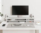 Fenge Monitor Stand, Dual Monitor Riser, 42.5inch Large Desk Computer Monitor - Image 3