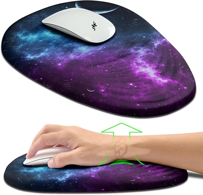 Hokafenle Ergonomic Mouse Pad Wrist Support, Terraced Slope Carpal Tunnel Wrist by Hokafenle