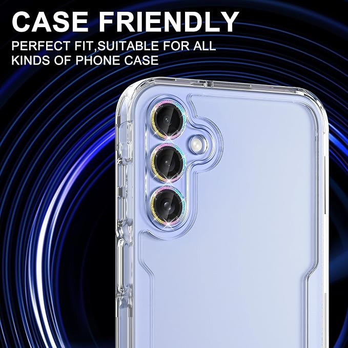 for Samsung Galaxy A16 Camera Lens Protector, Individual Metal Ring Tempered - Image 5