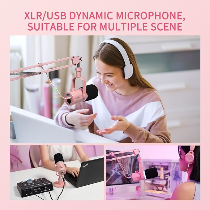 FEELWORLD PM1 XLR USB Dynamic Microphone - Image 8