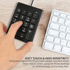 Numeric Keypad for Laptop, 10 Key USB Keypad, Portable Ultra Slim Mini Numpad - Image 4