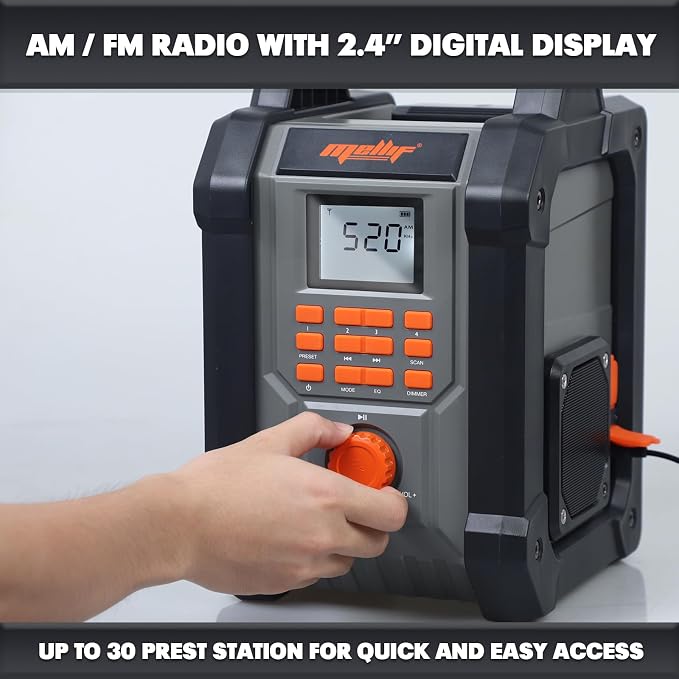 Mellif Jobsite Radio Speaker Compatible - Image 6