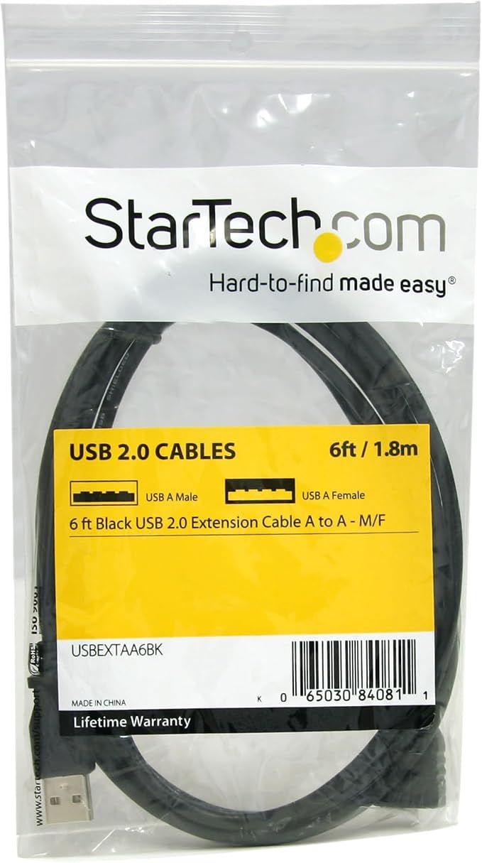 StarTech 6-ft USB A Male to USB A Female Extension Cable - Image 4