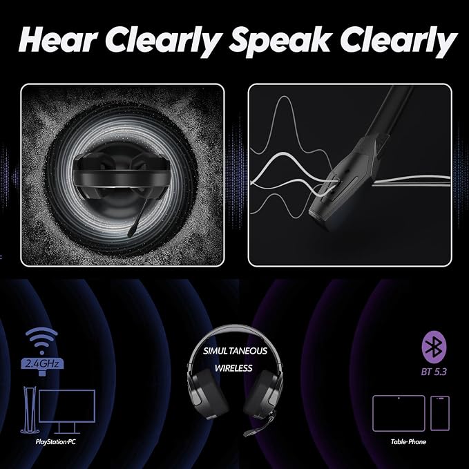 NUBWO G06 Dual Wireless Gaming Headset - Image 8