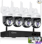 CKK Wireless Security Camera System: 4 Outdoor 5MP PTZ Cameras by CKK