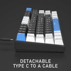 60% Mechanical Gaming Keyboard, Detachable Type-C Cable Mini Keyboard - Image 4