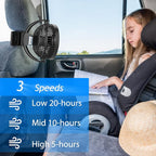 Portable Magnetic USB Clip on Fan - Image 3