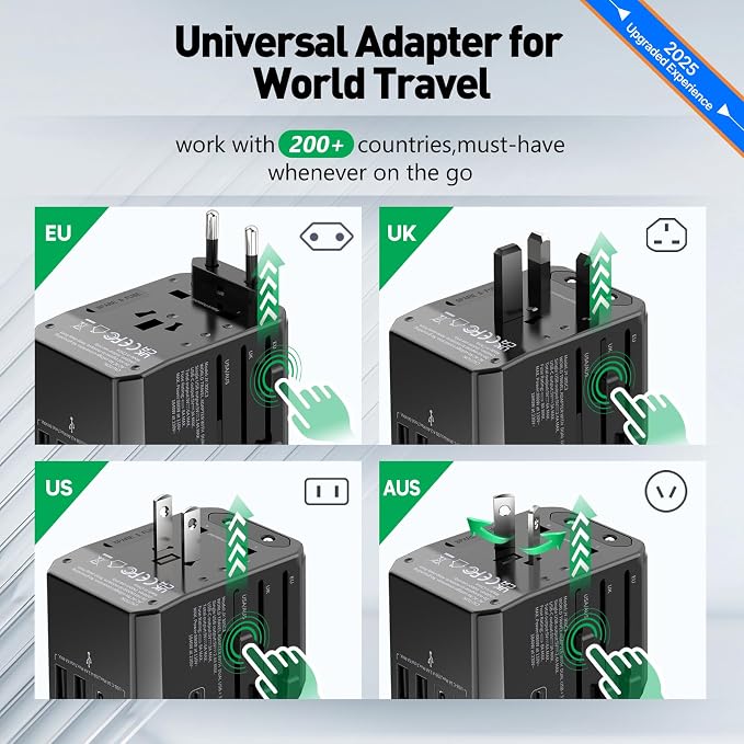 Universal Travel Adapter International Plug - Image 2
