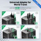 Universal Travel Adapter International Plug - Image 2