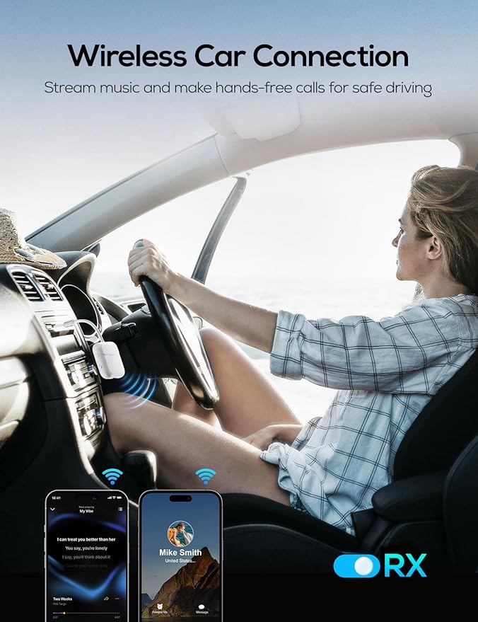 Nulaxy Air in-Flight Bluetooth Wireless Audio Transmitter Receiver - Image 3
