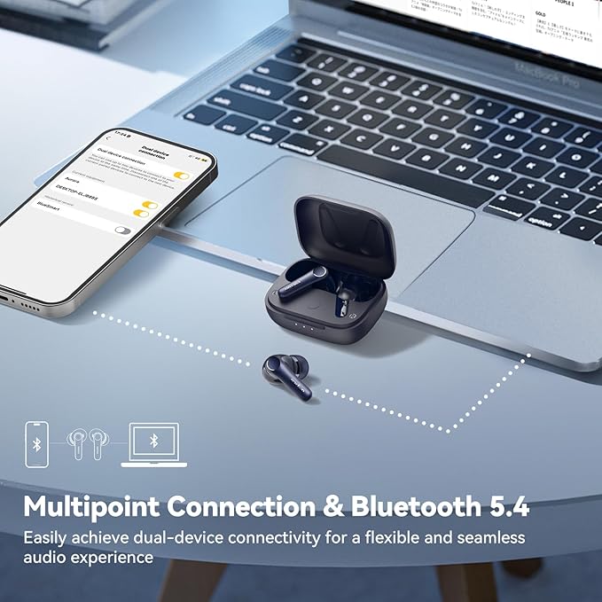 EarFun Air Pro 4 Adaptive Hybrid Noise Canceling Wireless Earbuds, Qualcomm - Image 8