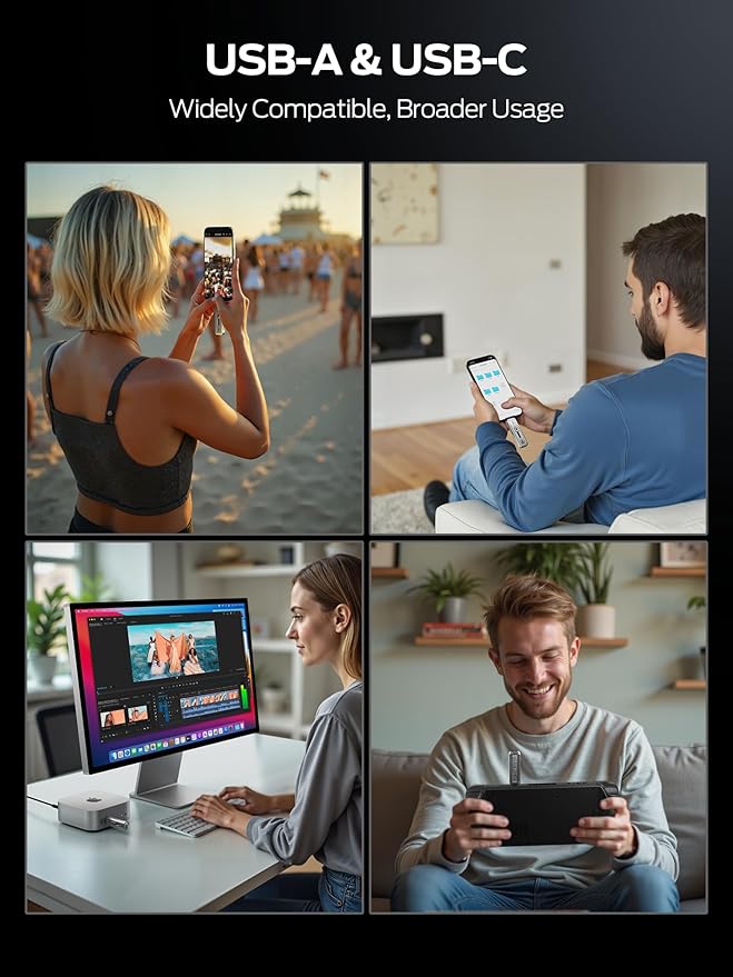 MOVE SPEED 2TB External SSD, 2100MB/s TLC Reliable Transfer Portable SSD - Image 6
