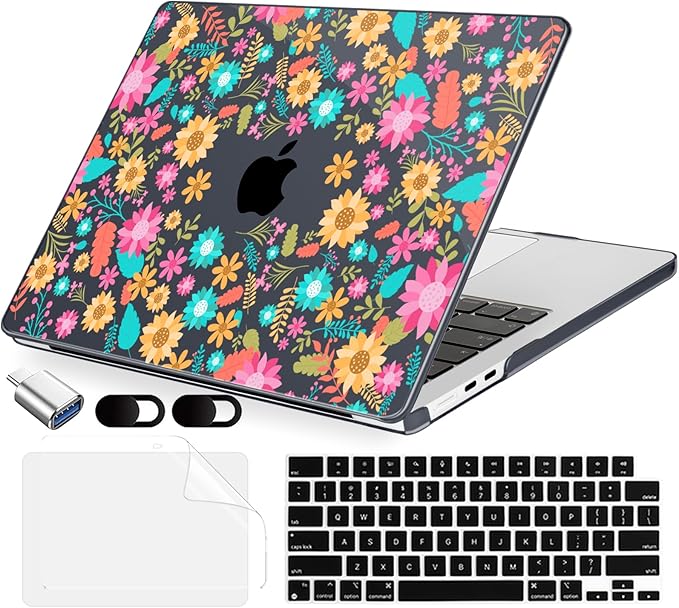 Compatible with MacBook Air 15 inch Case, M4 A3241/M3 A3114/M2 A2941, Hard Shell by MecBevia