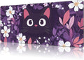 Mouse Pad Large Cat Hiding in The Floral Non-Slip Game Desk Mat by NIYLYNSYN