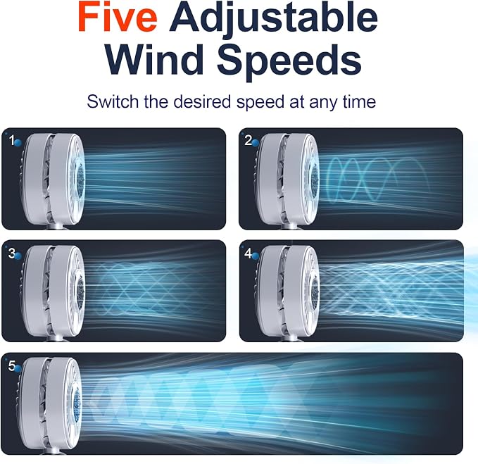 Blows Cold Air Portable Handheld Fan - Image 5