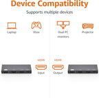Amazon Basics HDMI Splitter 1 in 2 Out, 4K@60Hz - Image 3