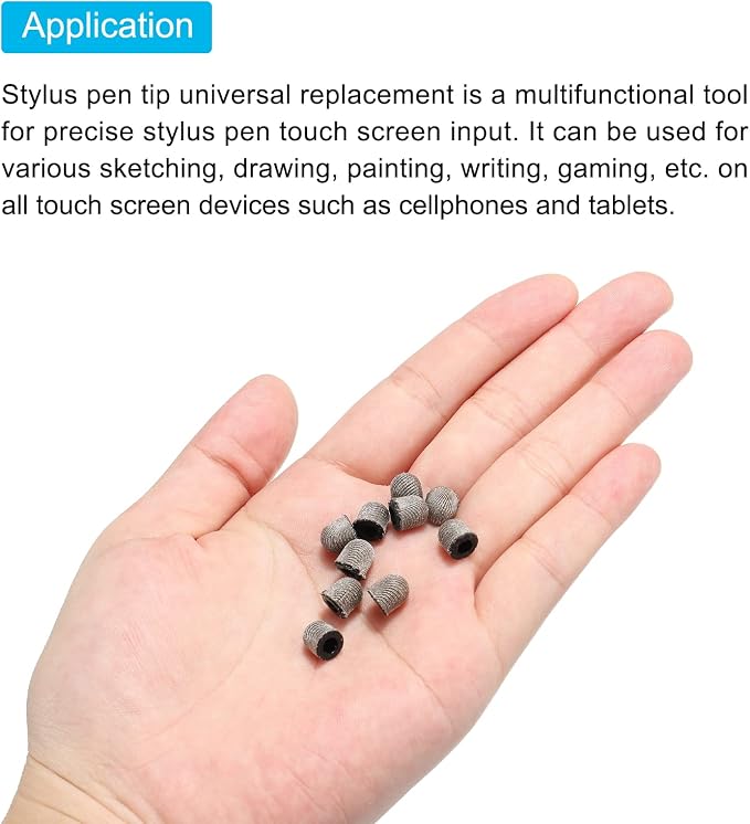 MECCANIXITY 12pcs 6mm Stylus Pen Fine Tips Conductive Fiber Capacitive Touch - Image 4