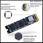 Dogfish 512GB NVMe SSD for MacBook PCIe Gen3x4 M.2 2280, Internal SSD for - Image 9