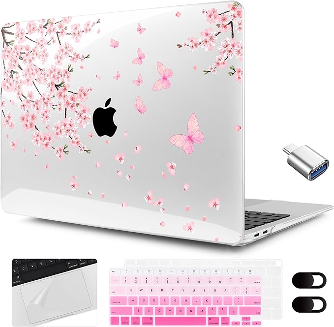 MEEgoodo for MacBook Air 13.3 inch Case 2021 2020 2019 2018 A2337 M1 A2179 A1932 by MEEgoodo