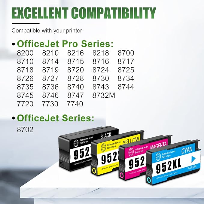 952XL High Yield Ink Cartridges Combo Pack Replacement - Image 2