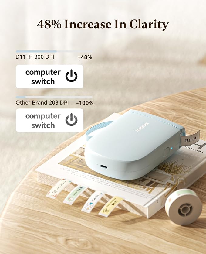 NIIMBOT Label Maker Bluetooth Mini Label Printer D11 2024 Version, Portable - Image 3
